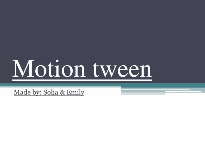motion tween