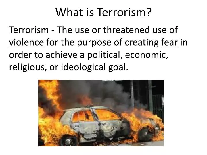 what is terrorism