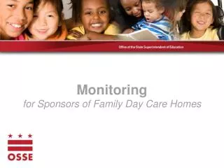 Monitoring for Sponsors of Family Day Care Homes