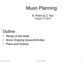 Muon Planning