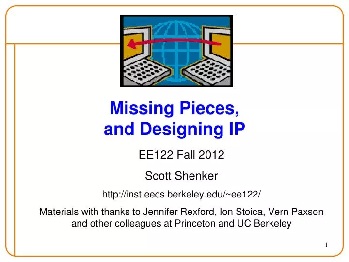 missing pieces and designing ip