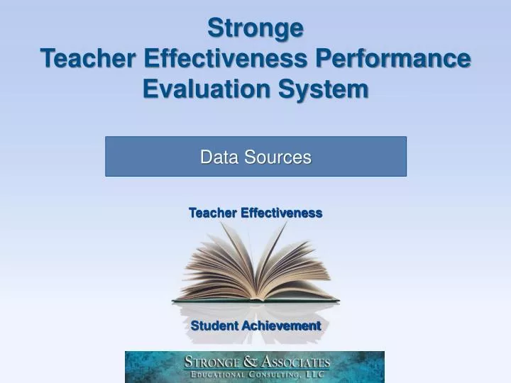 stronge teacher effectiveness performance evaluation system