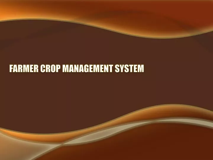 farmer crop management system