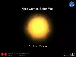 Here Comes Solar Max!