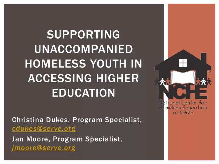 supporting unaccompanied homeless youth in accessing higher education
