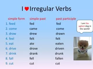 I Irregular Verbs