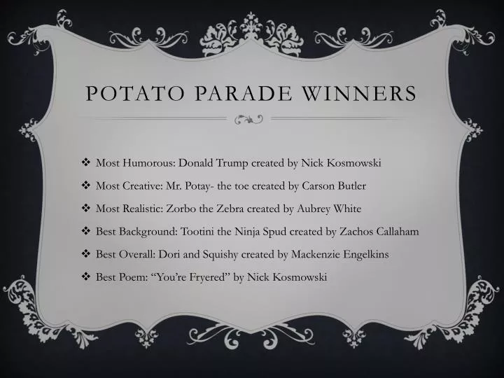 potato parade winners