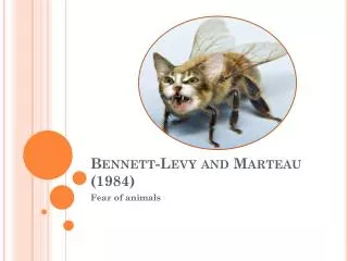 Bennett-Levy and Marteau (1984)