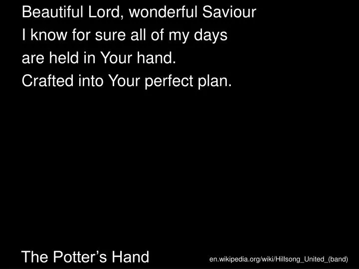 the potter s hand