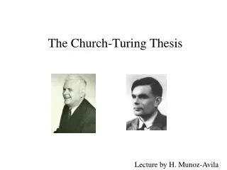 The Church-Turing Thesis