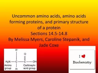 Section 14.5 Uncommon amino a cids