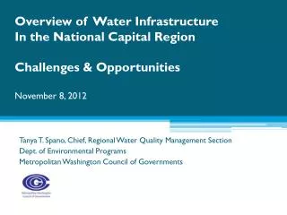 Tanya T. Spano, Chief, Regional Water Quality Management Section Dept . of Environmental Programs