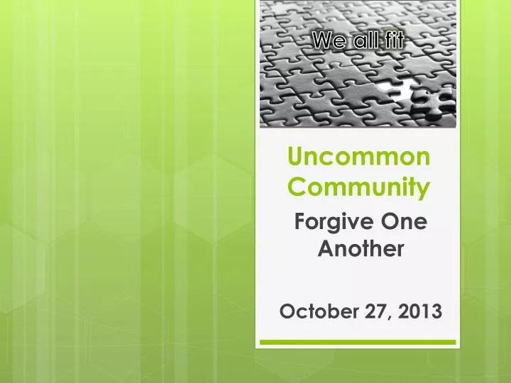 uncommon community