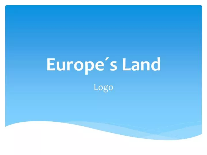 europe s land