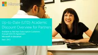 Up-to-Date (UTD) Academic Discount Overview for Partners