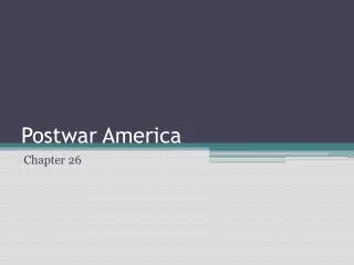 postwar america