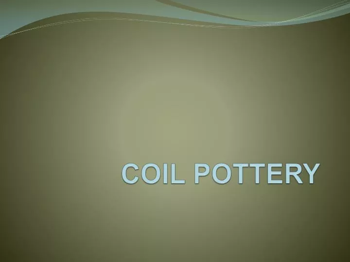 coil pottery