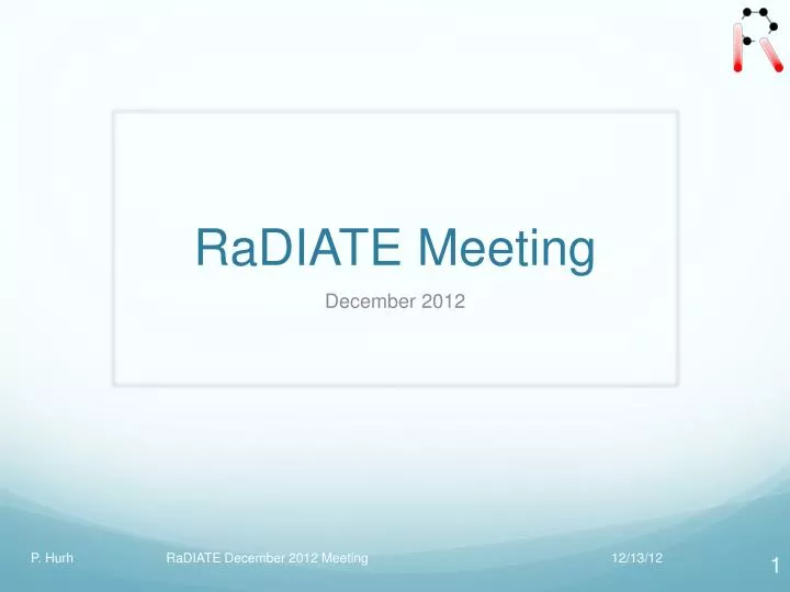 radiate meeting