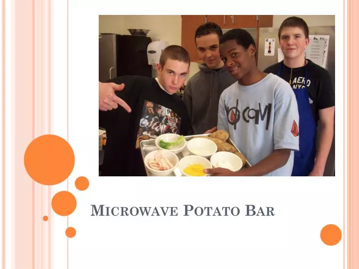 microwave potato bar