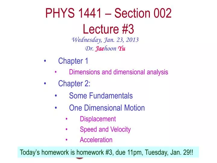 phys 1441 section 002 lecture 3