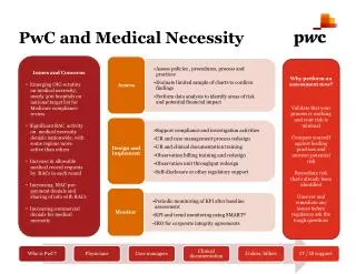 PwC and Medical Necessity