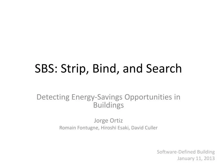 sbs strip bind and search
