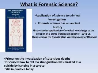 What is Forensic Science?