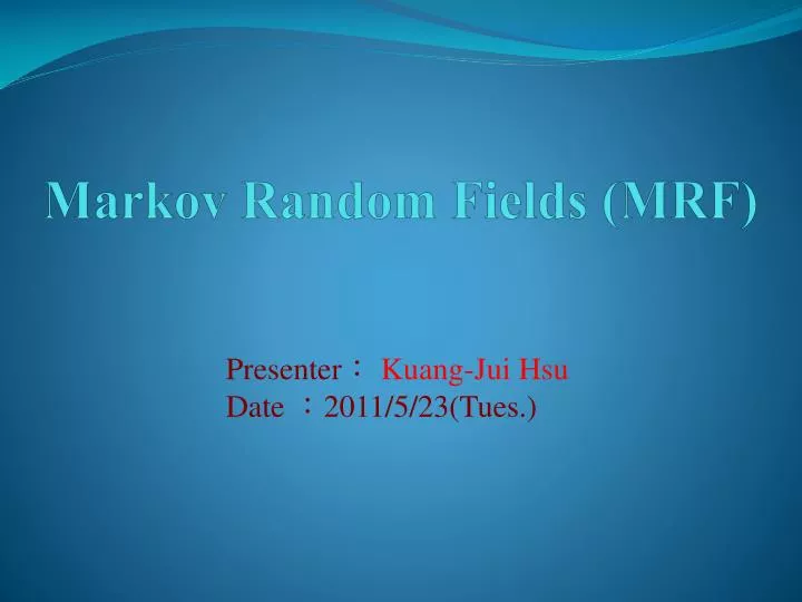 markov random fields mrf