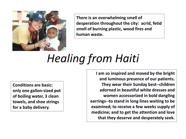 healing from haiti