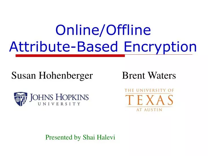 online offline attribute based encryption