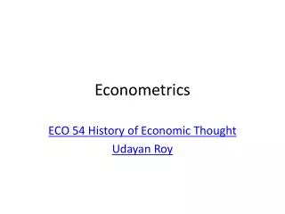 Econometrics