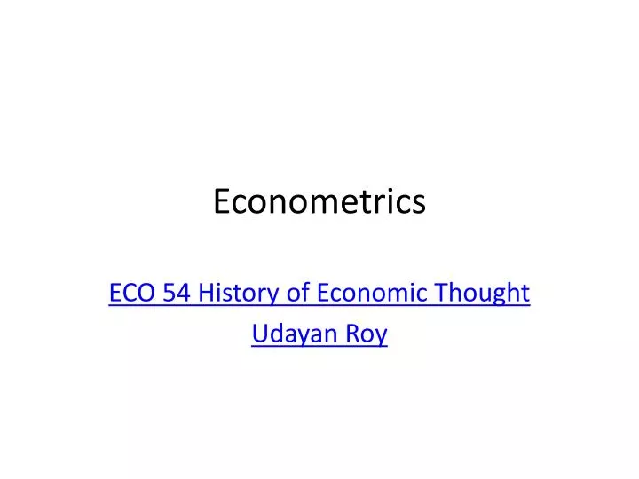 econometrics