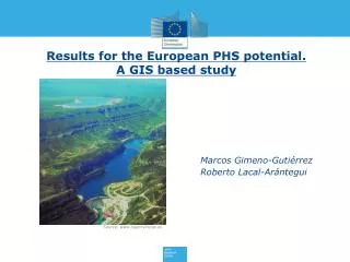 Results for the European PHS potential. A GIS based study