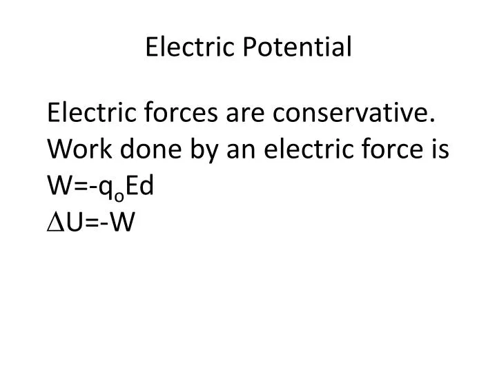electric potential