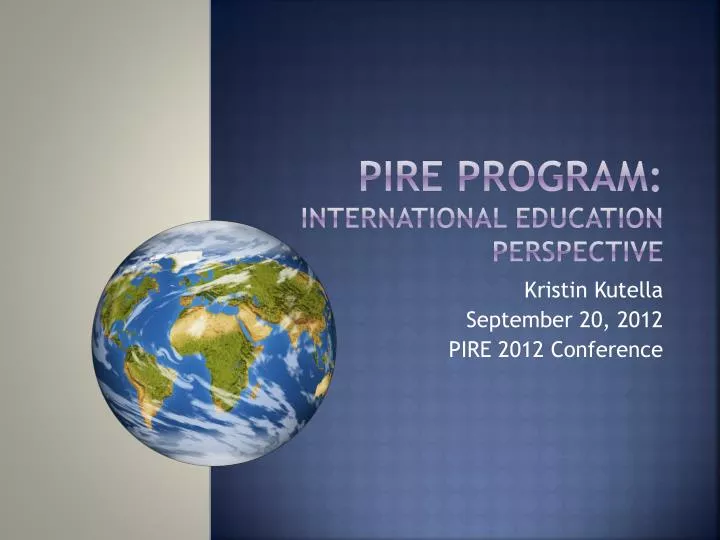 pire program international education perspective