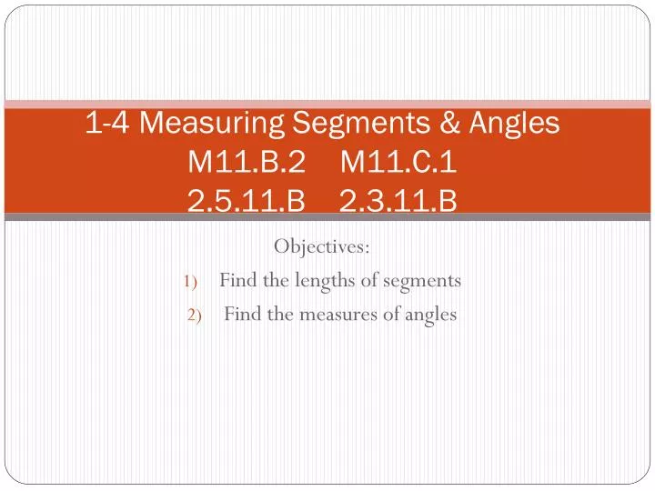 1 4 measuring segments angles m11 b 2 m11 c 1 2 5 11 b 2 3 11 b