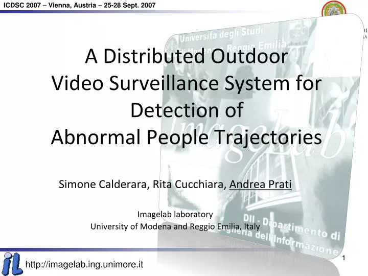a distributed outdoor video surveillance system for detection of abnormal people trajectories