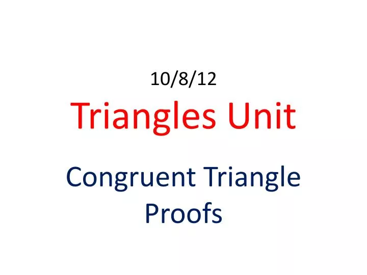 10 8 12 triangles unit