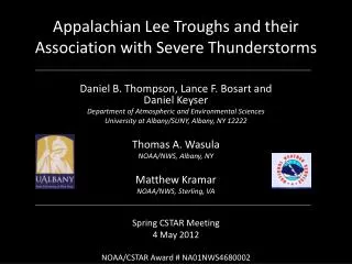 Appalachian Lee Troughs and their Association with Severe Thunderstorms