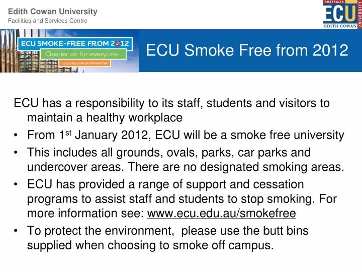 ecu smoke free from 2012