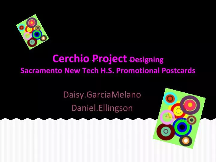 cerchio project designing sacramento new tech h s promotional postcards