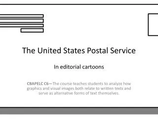 The United States Postal Service In editorial cartoons