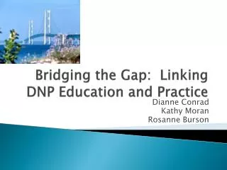 Bridging the Gap: Linking DNP Education and Practice