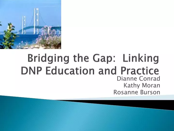 bridging the gap linking dnp education and practice