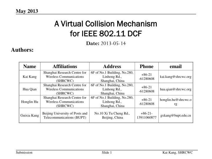 a virtual collision mechanism for ieee 802 11 dcf