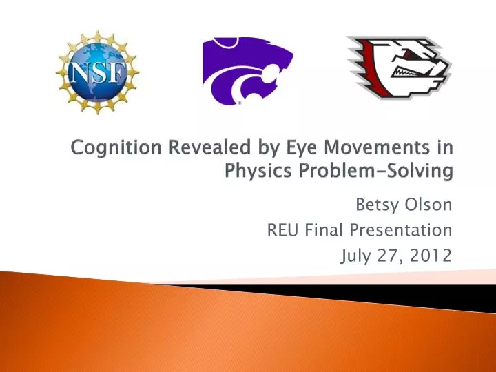 cognition revealed by eye movements in physics problem solving