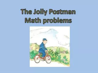 The Jolly Postman Math problems