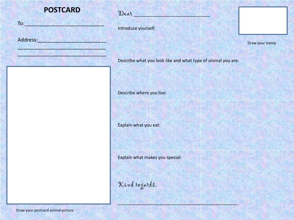 PPT - POSTCARD PowerPoint Presentation, free download - ID:2605999