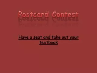 Postcard Contest
