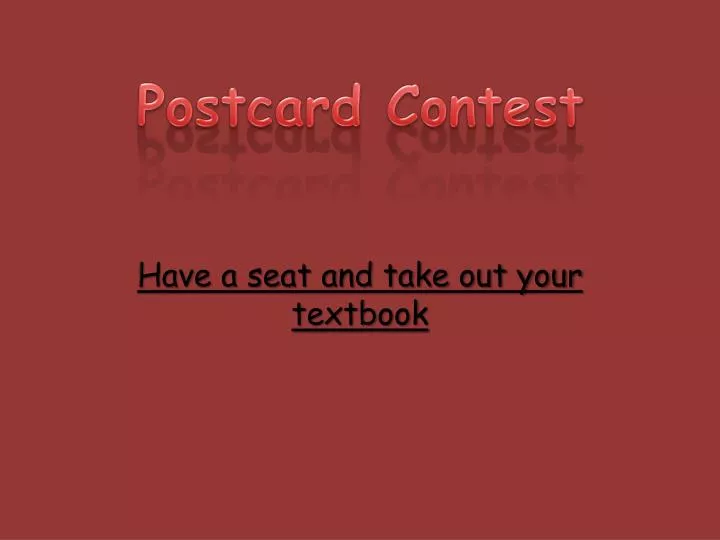 postcard contest